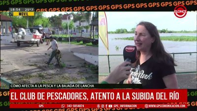 El Club de Pescadores atento a la subida del r&iacute;o